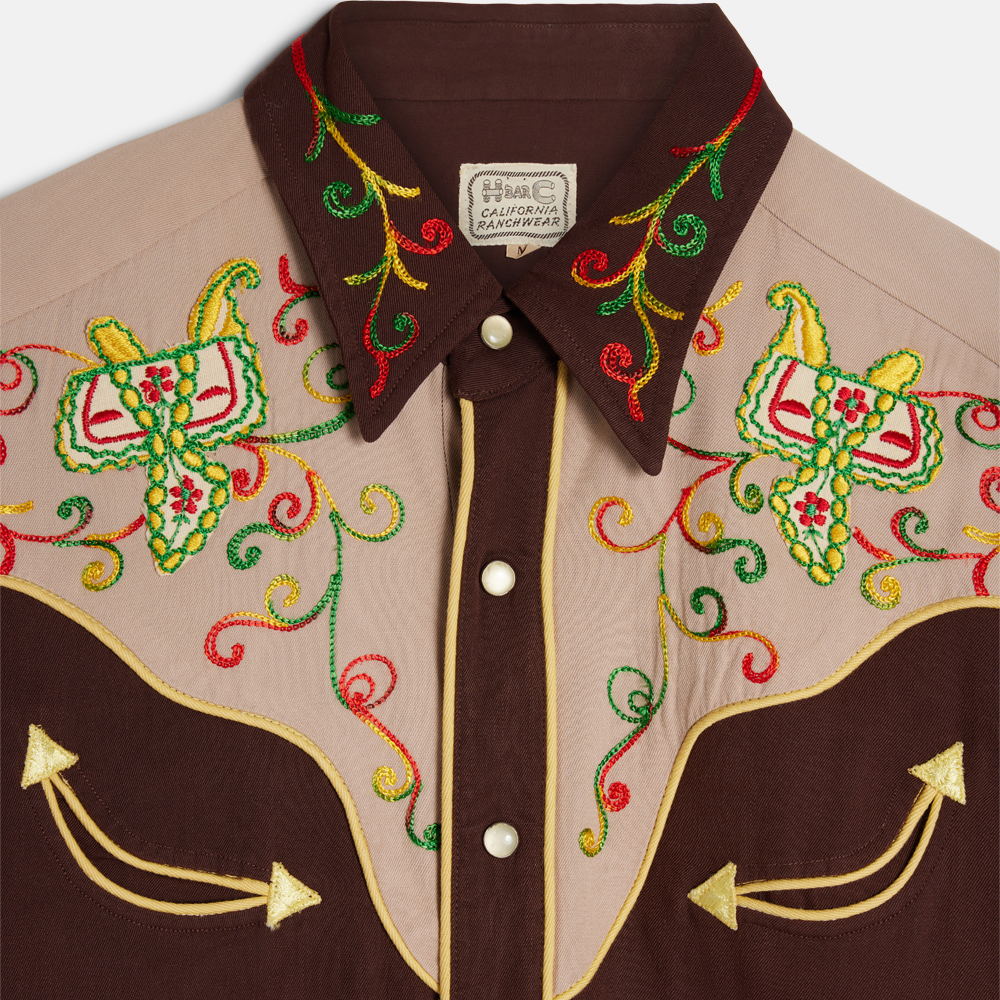 Super Flea Market+H Bar C+Brown western shirt+Olli Dietrich2